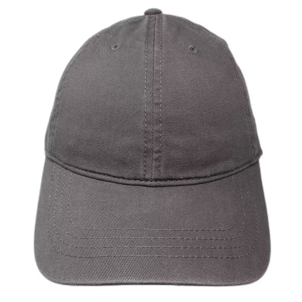 CapAmerica Baseball Cap Gray Green Side Logo Hat OS Adjustable Slideback Cotton